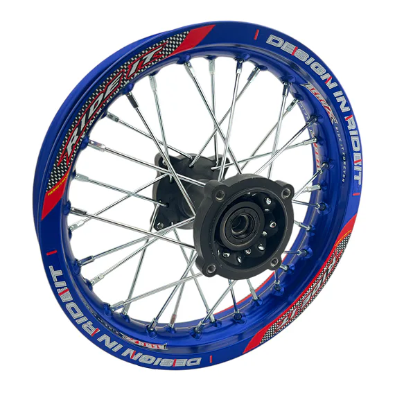 Zadný ráfik na pitbike 12 palcov RIDEIT – modrý