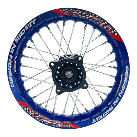Zadný ráfik na pitbike 12 palcov RIDEIT – modrý
