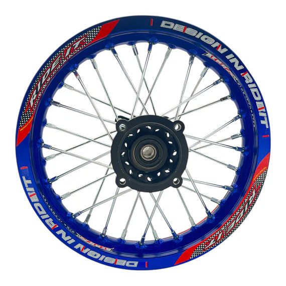 Zadní ráfek pitbike 12 palců RIDEIT modrá