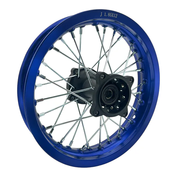 Zadný ráfik na pitbike 12 palcov ALLOY – modrý
