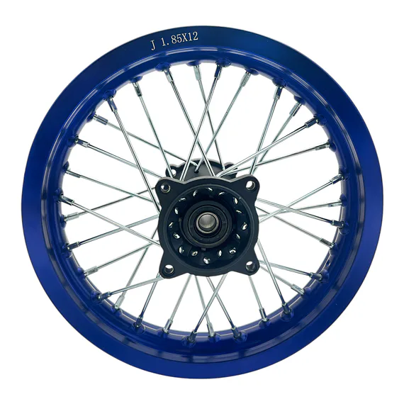Zadný ráfik na pitbike 12 palcov ALLOY – modrý
