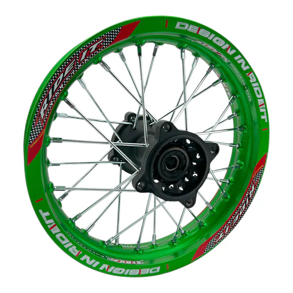 Zadný ráfik na pitbike 12 palcov RIDEIT – zelená