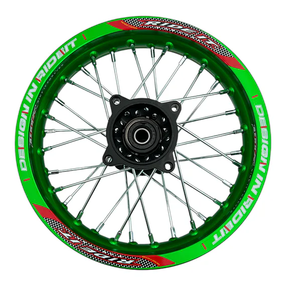 Zadný ráfik na pitbike 12 palcov RIDEIT – zelená