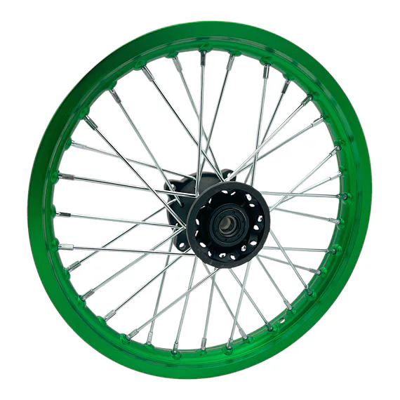 Predný ráfik na pitbike 14 palcov ALLOY – zelený