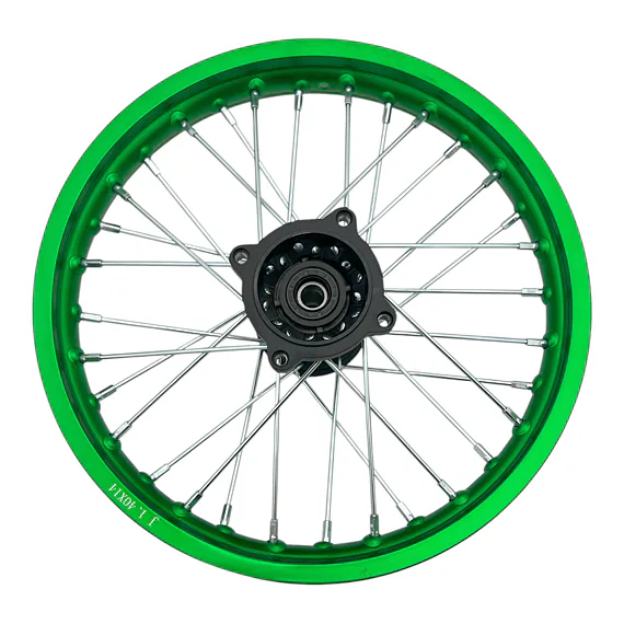 Predný ráfik na pitbike 14 palcov ALLOY – zelený