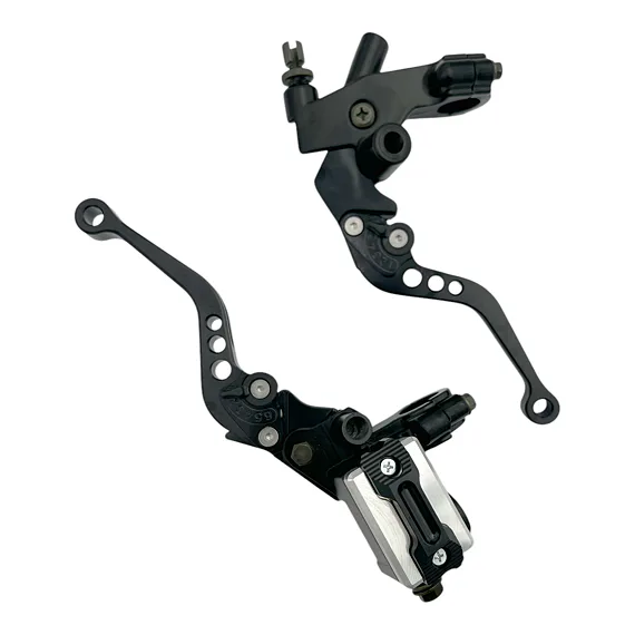 Páčky Pitbike sklopné CNC kompletní černé - sada