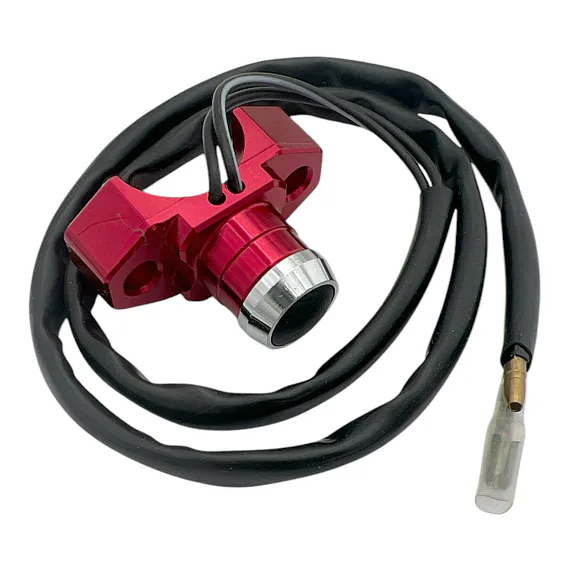 Vypínač (chcípák) pitbike, čtyřkolka CNC červený