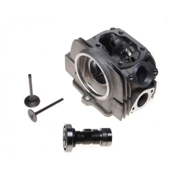 Hlava valca motora 110, 125ccm s vačkovým hriadeľom a ventilmi