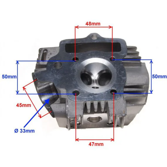 Hlava valca motora 110 ccm, 52 mm