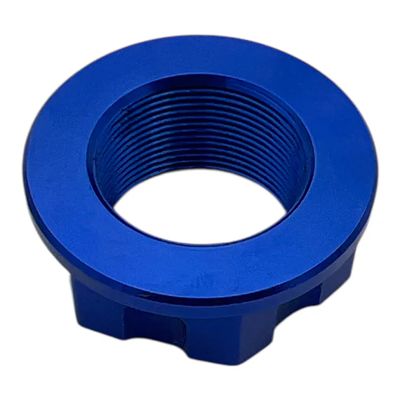Horná CNC matica krku riadenia, modrá