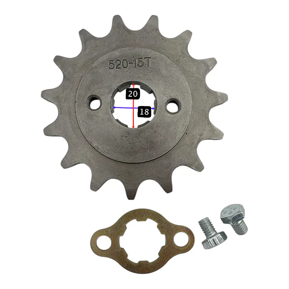 Reťazové koliesko 11 zubov, stred 20 mm, pre reťaz 520