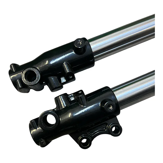 Predné tlmiče, vidlica na pitbike 735mm, 45/48mm zlatá