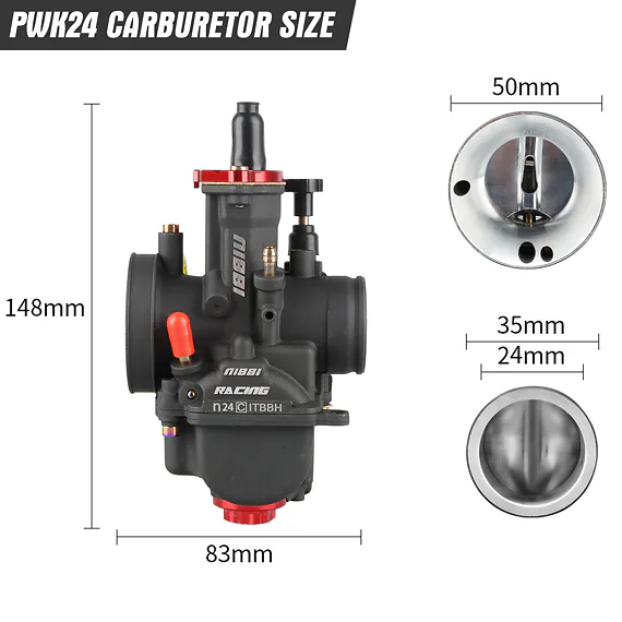Karburátor PWK 24 NIBBI racing black