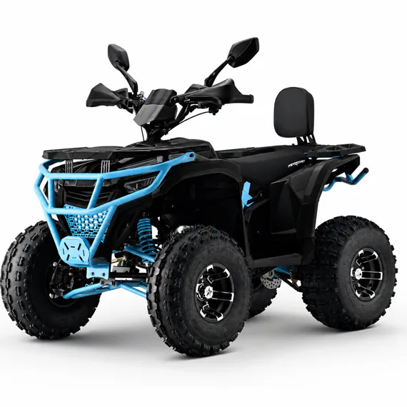 Štvorkolka MiniRocket Troodon 3+1 Deluxe čierno-modrá
