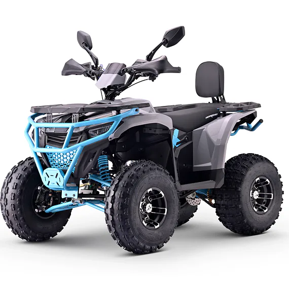 Štvorkolka MiniRocket Troodon 3+1 Deluxe sivo-modrá