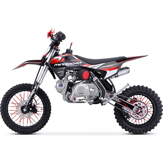 Pitbike MiniRocket DK110 Poloautomat, čierny