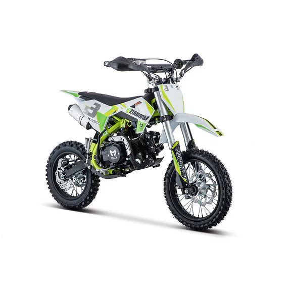 Pitbike Zuumav S3 125cc 14/12, poloautomat - zelená