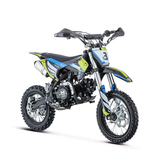 Pitbike Zuumav S3 125cc 14/12, poloautomat - čierna