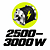 Obrázok 2500 W až 3000 W